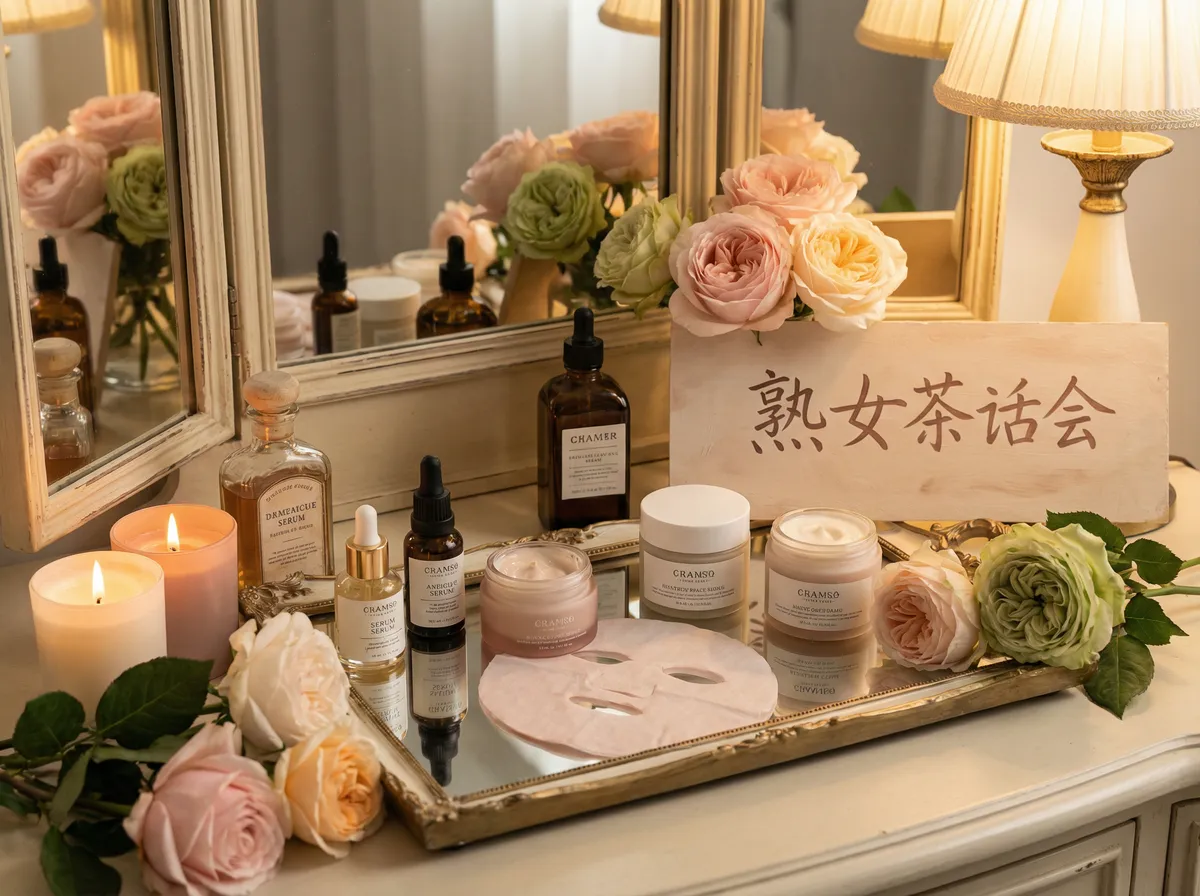 女性向视频 社区推荐的护肤品梳妆台
